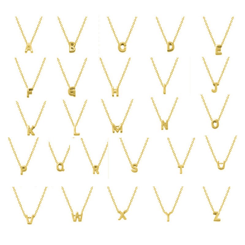 Personalised Letter Necklace - LuVoria