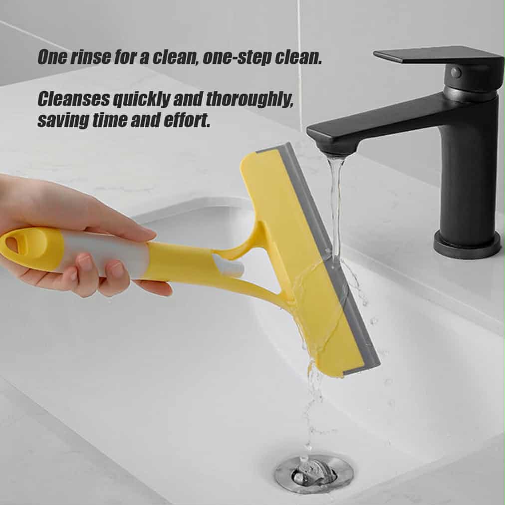 Refillable Double Sided Water Spray Glass And Mirror Scraper - LuVoria