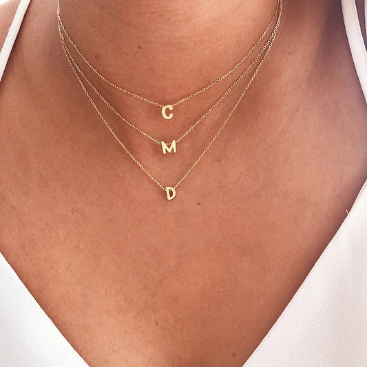 Personalised Letter Necklace - LuVoria