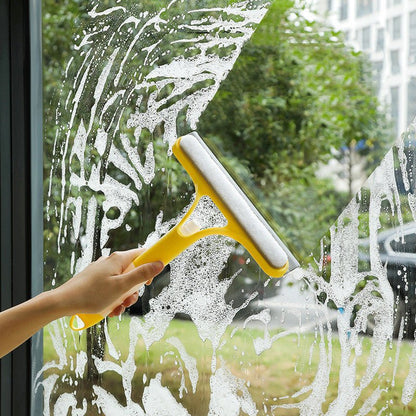 Refillable Double Sided Water Spray Glass And Mirror Scraper - LuVoria