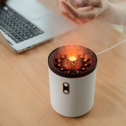 Volcanic Flame Aroma Essential Oil Diffuser | USB Portable Air Humidifier Night Light Lamp Fragrance Humidifier - LuVoria