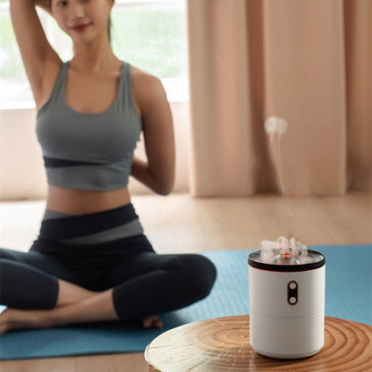 Volcanic Flame Aroma Essential Oil Diffuser | USB Portable Air Humidifier Night Light Lamp Fragrance Humidifier - LuVoria