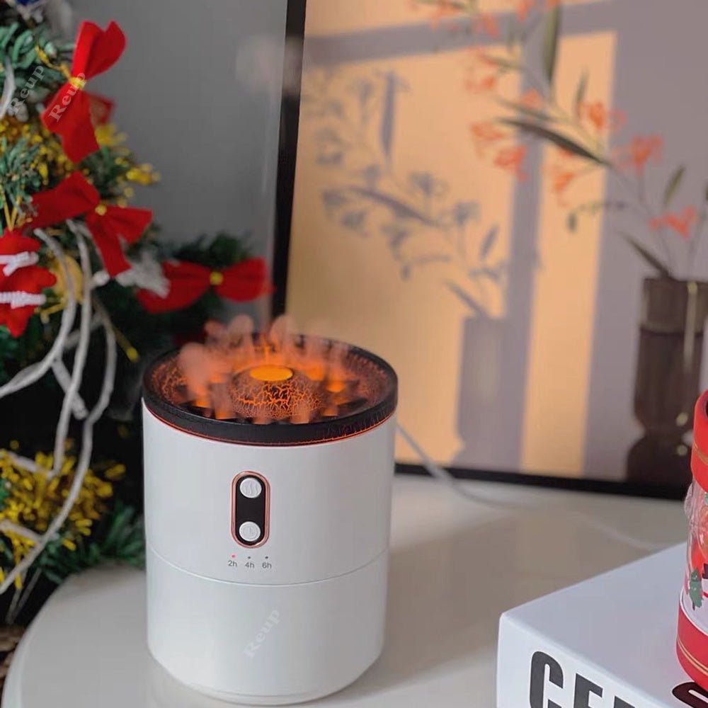Volcanic Flame Aroma Essential Oil Diffuser | USB Portable Air Humidifier Night Light Lamp Fragrance Humidifier - LuVoria