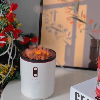 Volcanic Flame Aroma Essential Oil Diffuser | USB Portable Air Humidifier Night Light Lamp Fragrance Humidifier - LuVoria